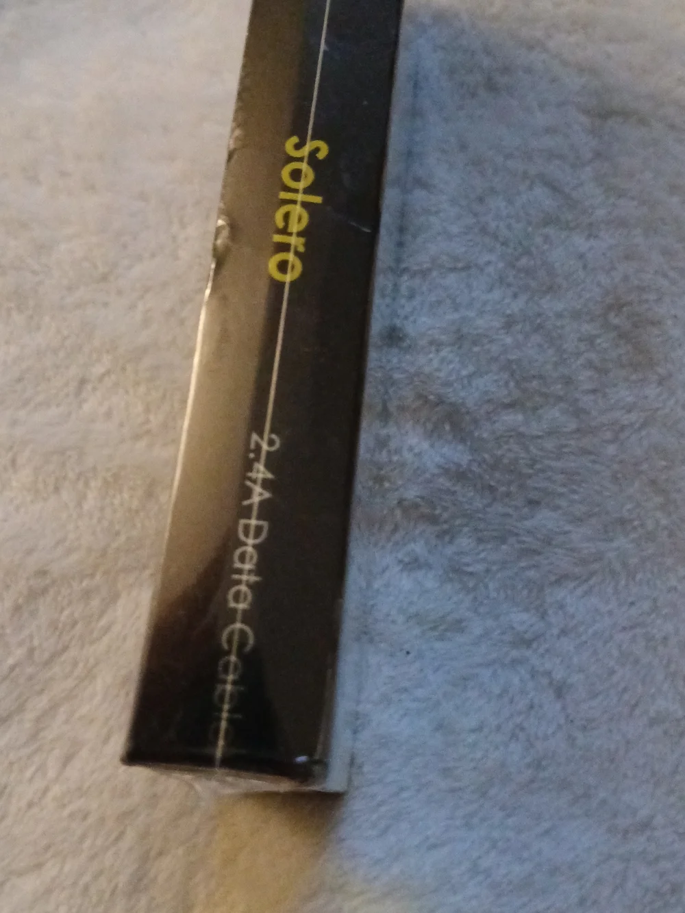 💥 Solero 2.4A Fast Charging Data Cable [Black] NEW IN PACKAGE!